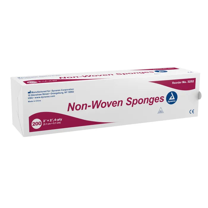 Non-Woven Sponges - 2" x 2" Non-Sterile - Case of 4,000