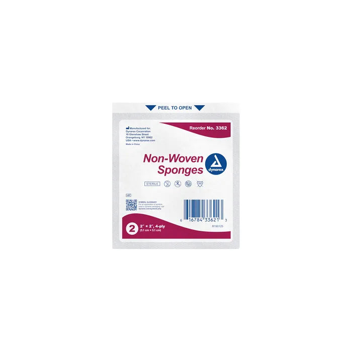 Non-Woven Sponges - 2" x 2" Sterile - Case of 1,500